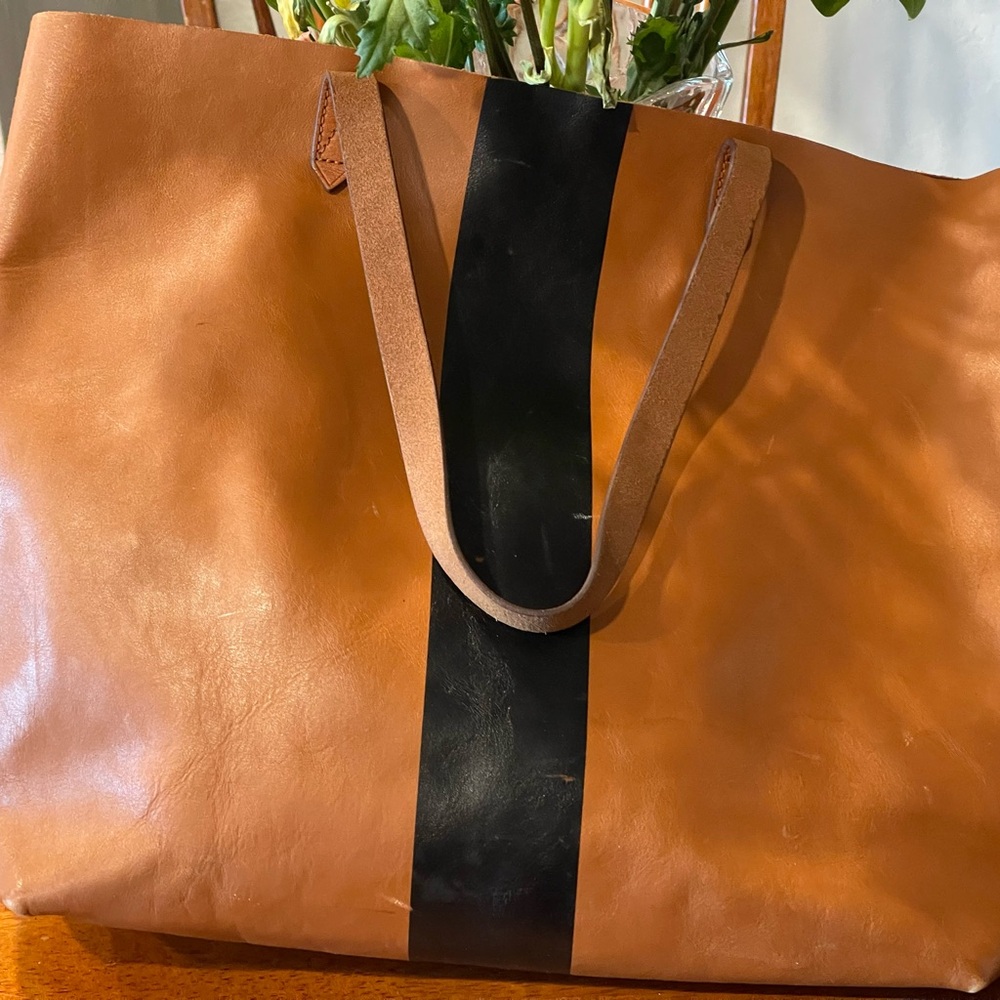 Madewell The Paintstripe Transport Tote